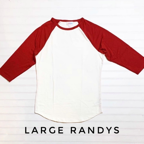 Red & White LuLaRoe Randy - Picture 1 of 7
